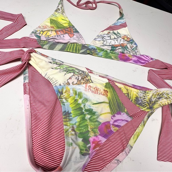 Lucky Brand Retro Pin-Up Style Bikini / Bathing Suit - Size M Top w/ Sm Bottom - Picture 10 of 17